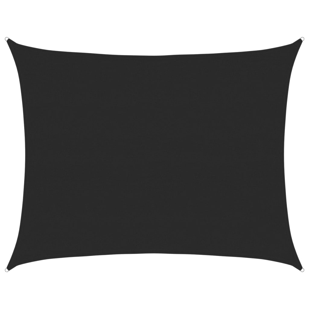 vidaXL Tieniaca plachta 160 g/m² obdĺžniková čierna 6x8 m, HDPE