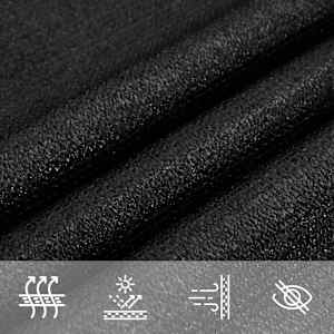 Plachta proti slunci 160 g/m² obdélník černá 6 x 8 m HDPE - obrázek 7