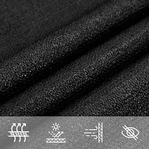 Stínící plachta 160 g/m² černá 2,5 x 2,5 x 3,5 m HDPE - obrázek 7
