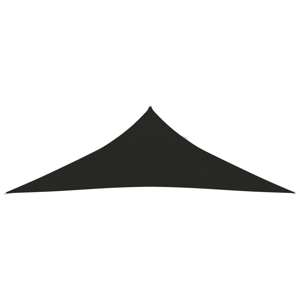 Pânză parasolar, negru, 3,5×3,5×4,9 m, HDPE, 160 g/m²