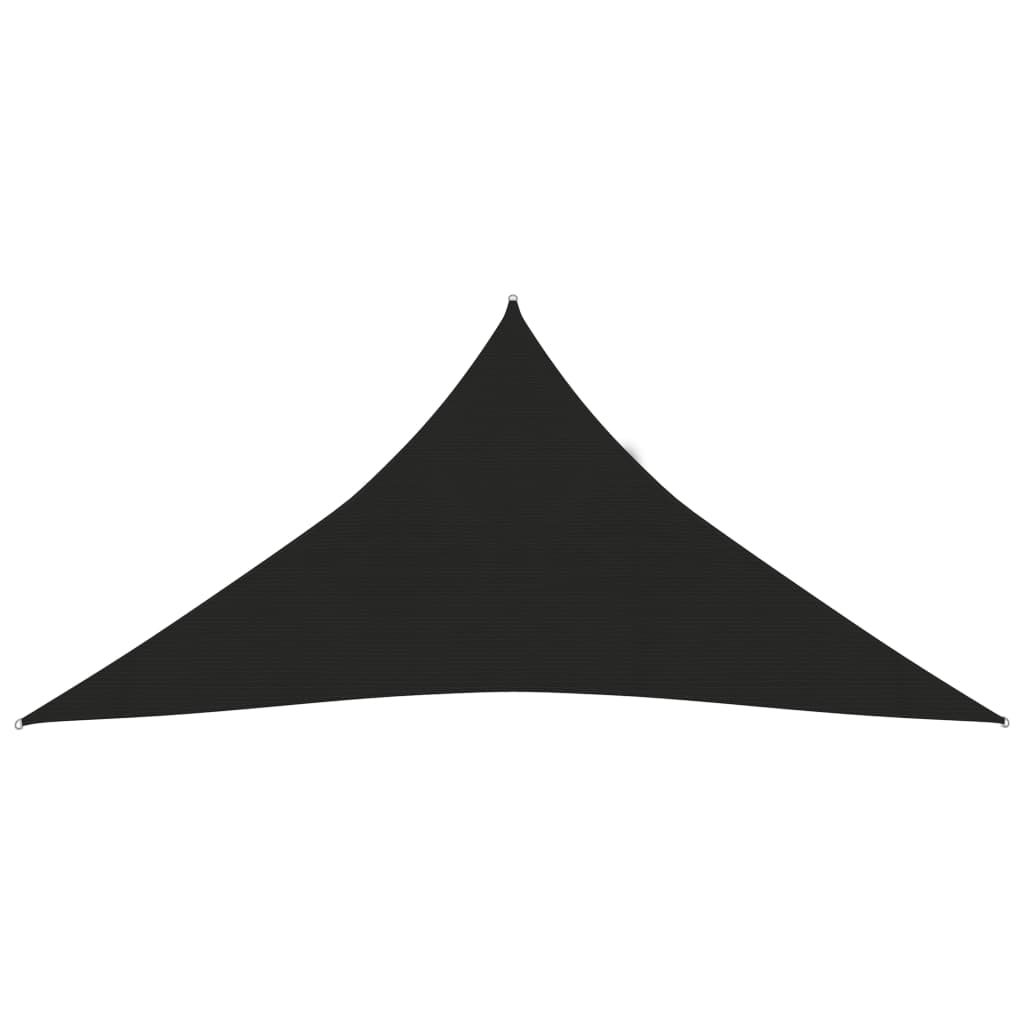 vidaXL Pânză parasolar, negru, 5x6x6 m, HDPE, 160 g/m²