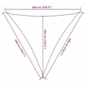 Stínící plachta 160 g/m² černá 6 x 6 x 6 m HDPE - obrázek 10