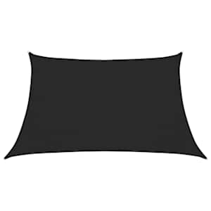 Stínící plachta 160 g/m² černá 3/4 x 2 m HDPE - obrázek 2