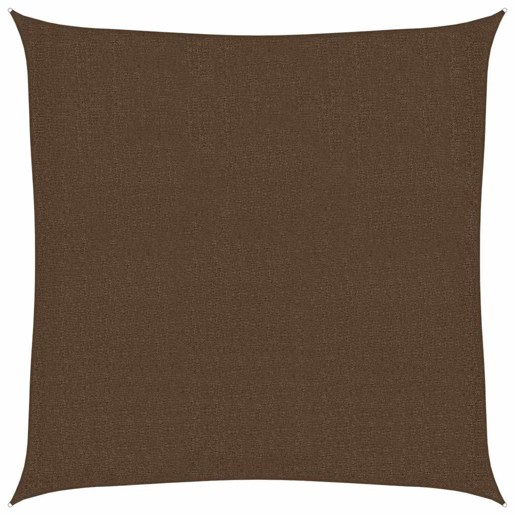 vidaXL Stínící plachta 160 g/m² hnědá 3 x 3 m HDPE
