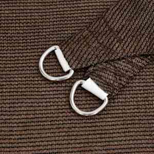 Plachta proti slunci 160 g/m² hnědá 2 x 2,5 m HDPE - obrázek 5