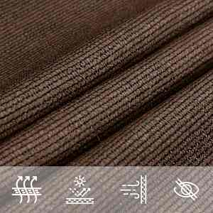 Plachta proti slunci 160 g/m² hnědá 2 x 2,5 m HDPE - obrázek 7
