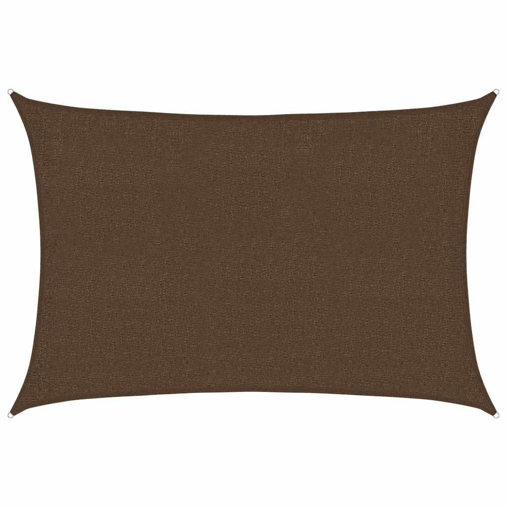 vidaXL Stínící plachta 160 g/m² hnědá 2 x 3 m HDPE