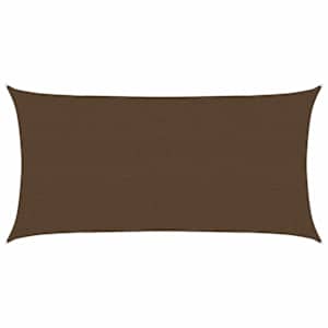 Plachta proti slunci 160 g/m² hnědá 2 x 3,5 m HDPE - obrázek 2