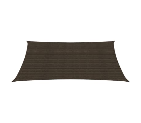 vidaXL Sunshade Sail 160 g/m² Brown 2x3.5 m HDPE