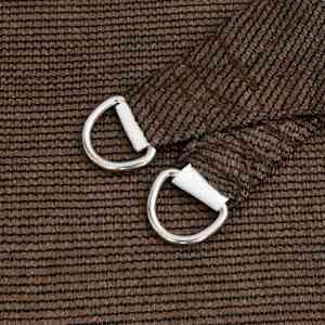 Plachta proti slunci 160 g/m² hnědá 2 x 3,5 m HDPE - obrázek 5
