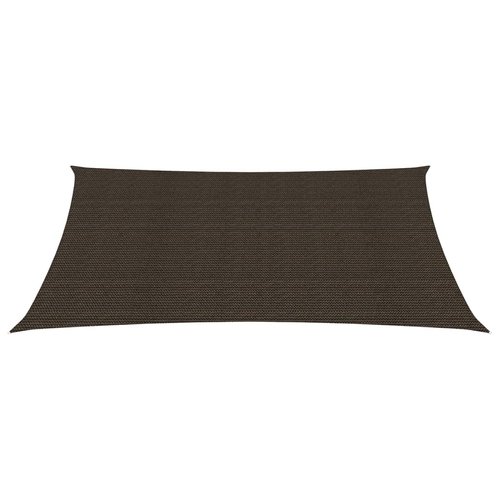 vidaXL Sunshade Sail 160 g/m² Brown 2.5x3.5 m HDPE