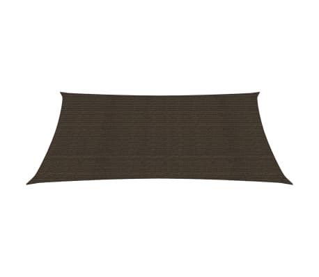 vidaXL Sunshade Sail 160 g/m² Brown 2.5x3.5 m HDPE