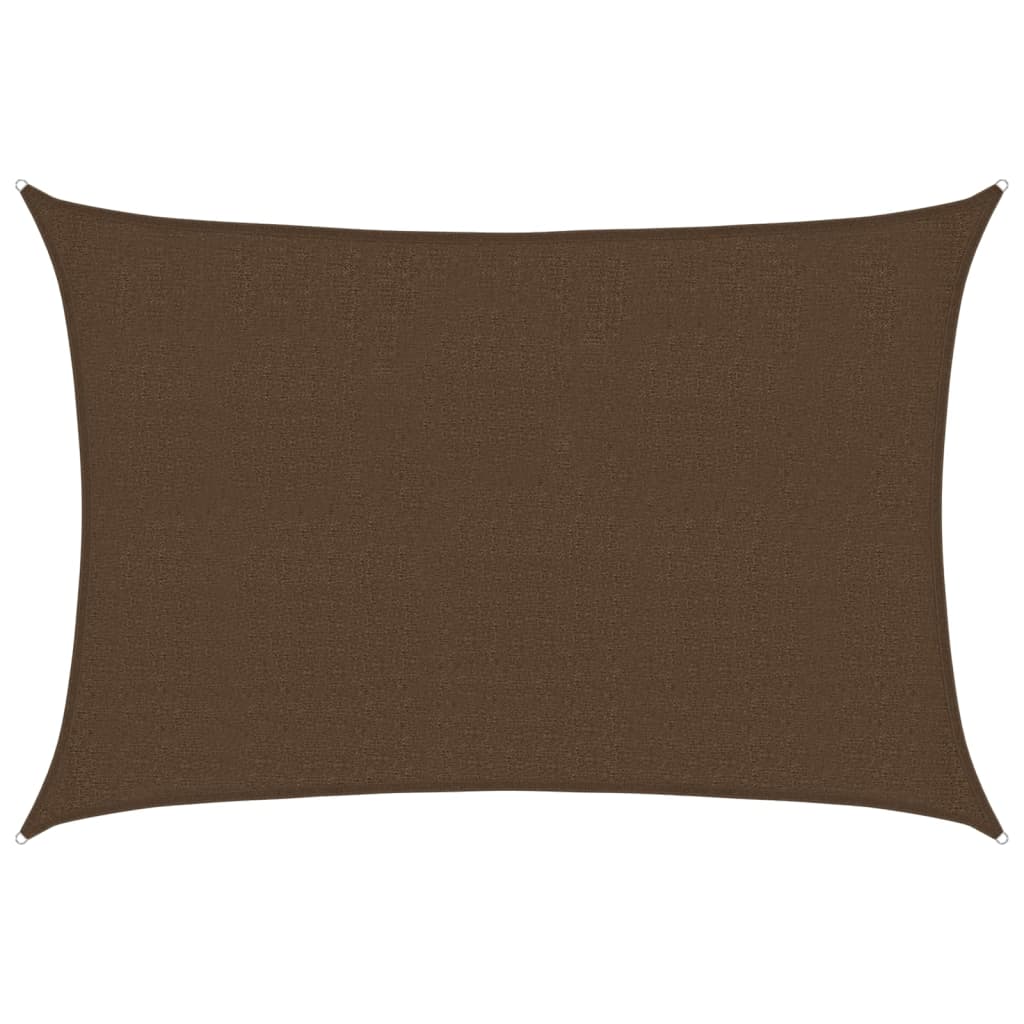 vidaXL Stínící plachta 160 g/m² hnědá 2,5 x 4 m HDPE
