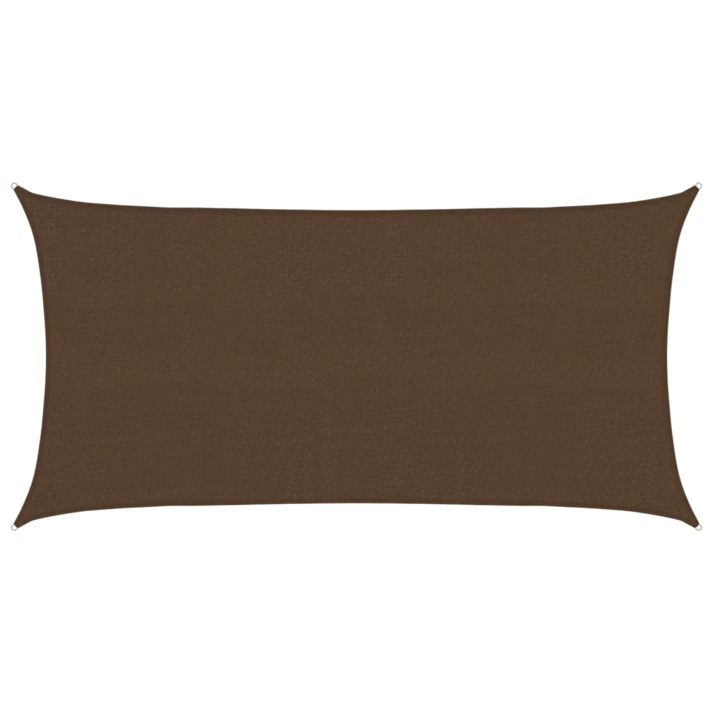 vidaXL Stínící plachta 160 g/m² hnědá 2,5 x 4,5 m HDPE