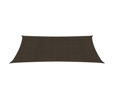 vidaXL Voile d'ombrage 160 g/m² Marron 2,5x5 m PEHD