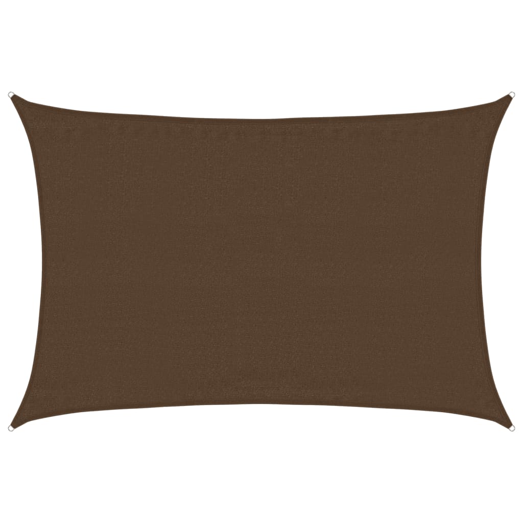 vidaXL Tieniaca plachta 160 g/m² hnedá 3,5x5 m HDPE