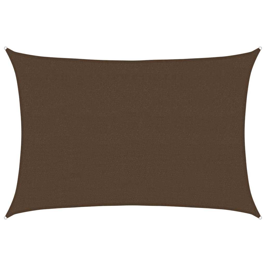 vidaXL Tieniaca plachta 160 g/m² hnedá 4x5 m HDPE