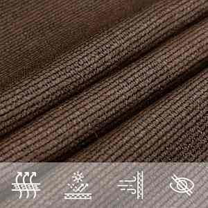 Plachta proti slunci 160 g/m² hnědá 4 x 5 m HDPE - obrázek 7