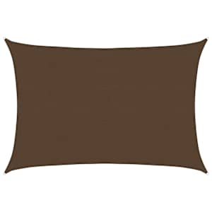 Plachta proti slunci 160 g/m² hnědá 4 x 6 m HDPE - obrázek 2
