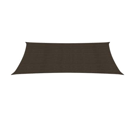 vidaXL Voile d'ombrage 160 g/m² Marron 4x6 m PEHD