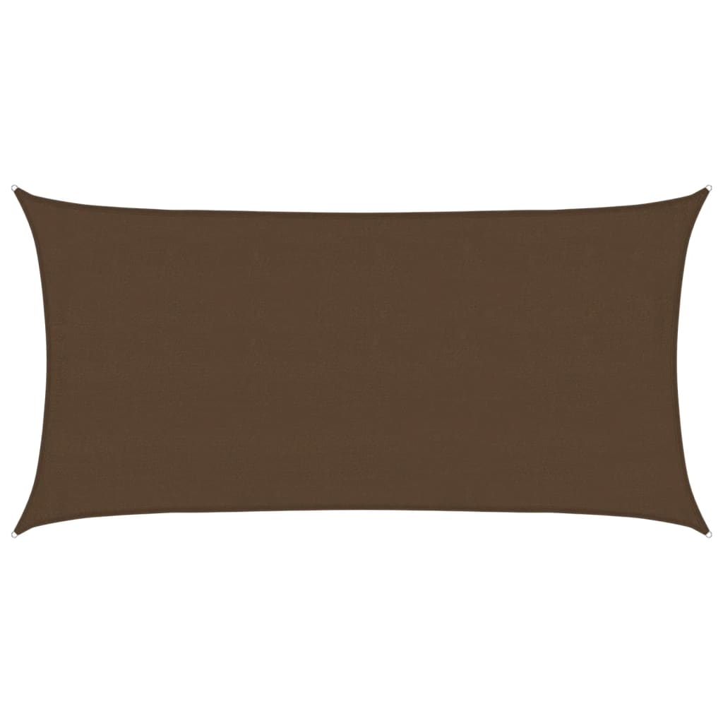 vidaXL Tieniaca plachta 160 g/m² hnedá 4x7 m HDPE