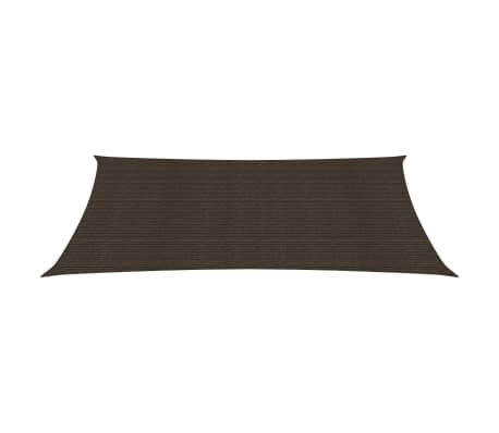 vidaXL Voile d'ombrage 160 g/m² Marron 4x7 m PEHD