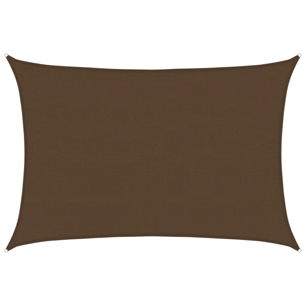 vidaXL Tieniaca plachta 160 g/m² hnedá 5x6 m HDPE