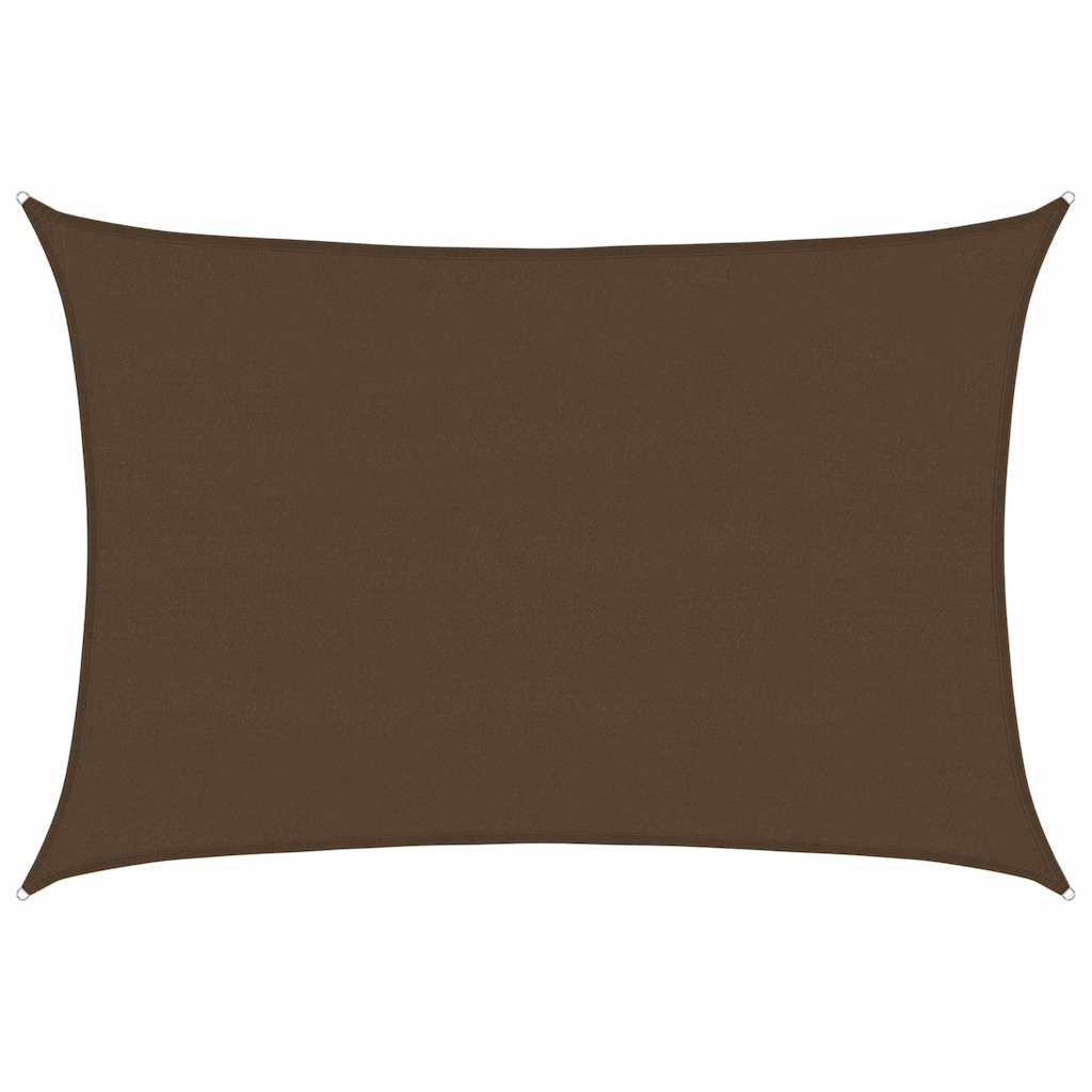 vidaXL Tieniaca plachta 160 g/m² hnedá 5x7 m HDPE
