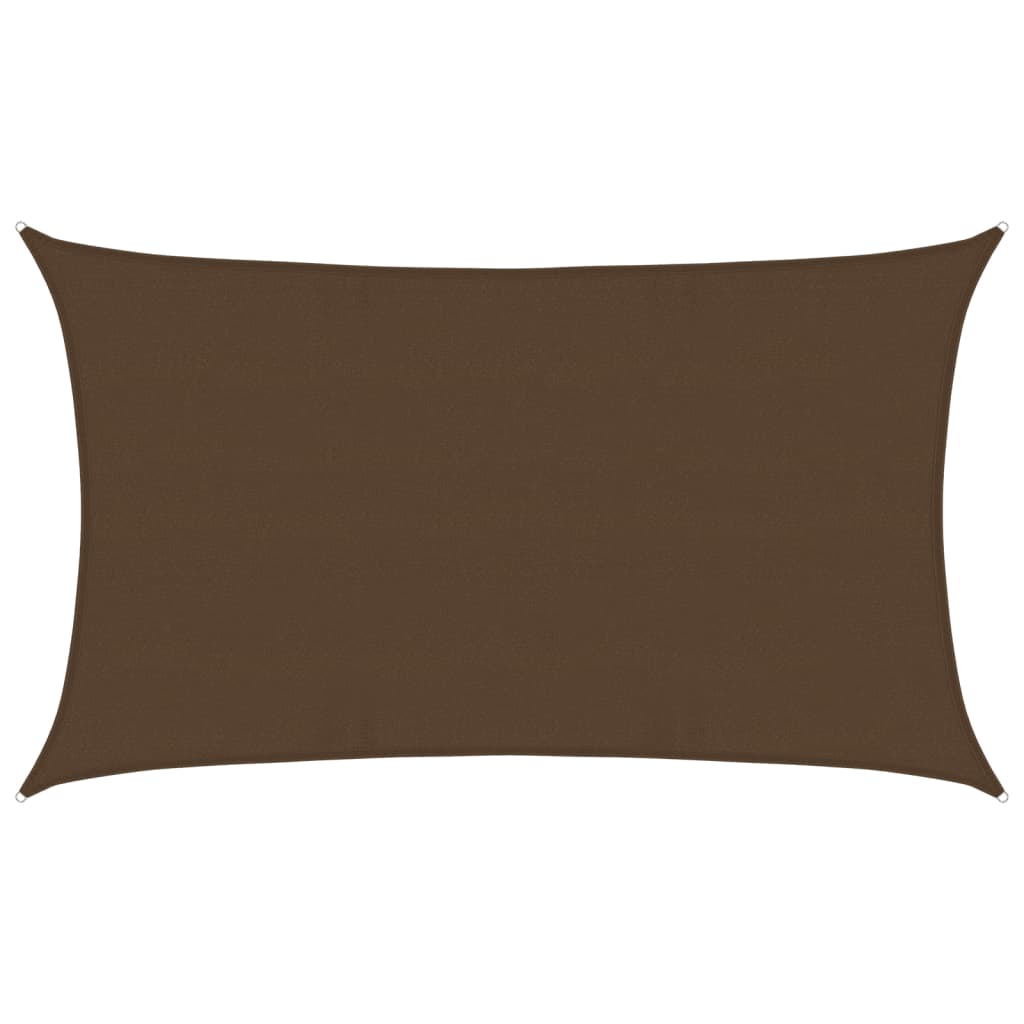 vidaXL Tieniaca plachta 160 g/m² hnedá 5x8 m HDPE