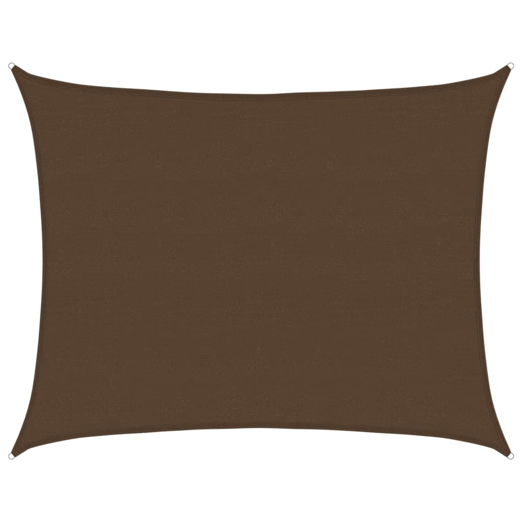 vidaXL Stínící plachta 160 g/m² hnědá 6 x 7 m HDPE