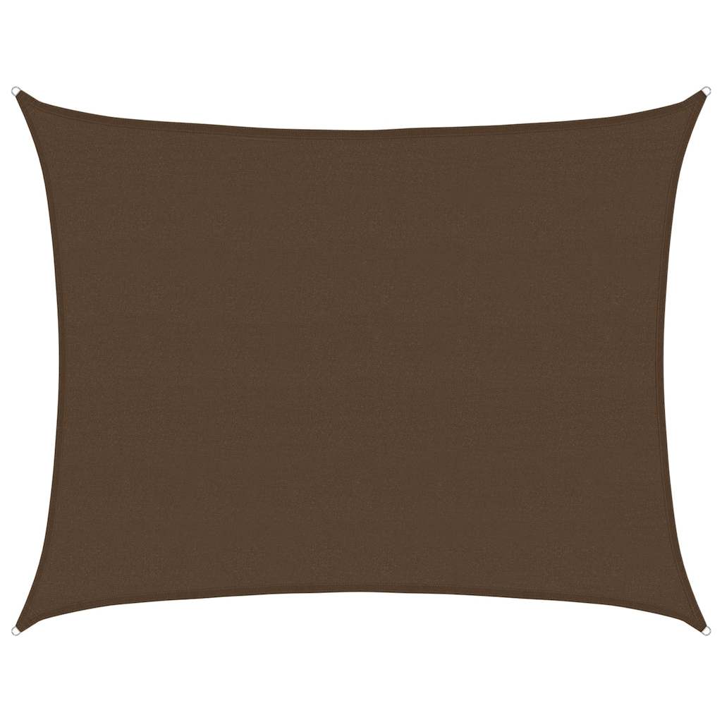 vidaXL Tieniaca plachta 160 g/m² hnedá 6x7 m HDPE