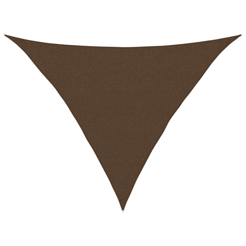 vidaXL Stínící plachta 160 g/m² hnědá 2,5 x 2,5 x 3,5 m HDPE