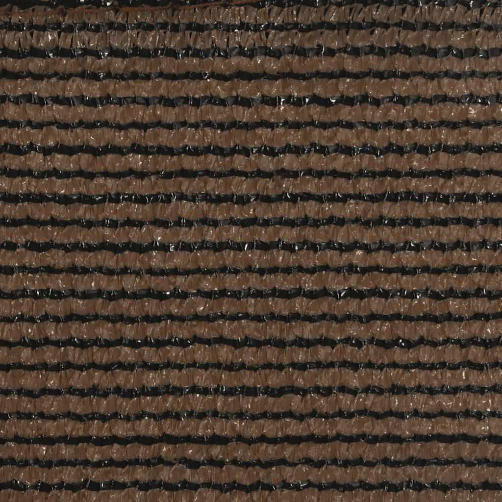 Zonnezeil 160 g/m² 3x3x3 m HDPE bruin image 9