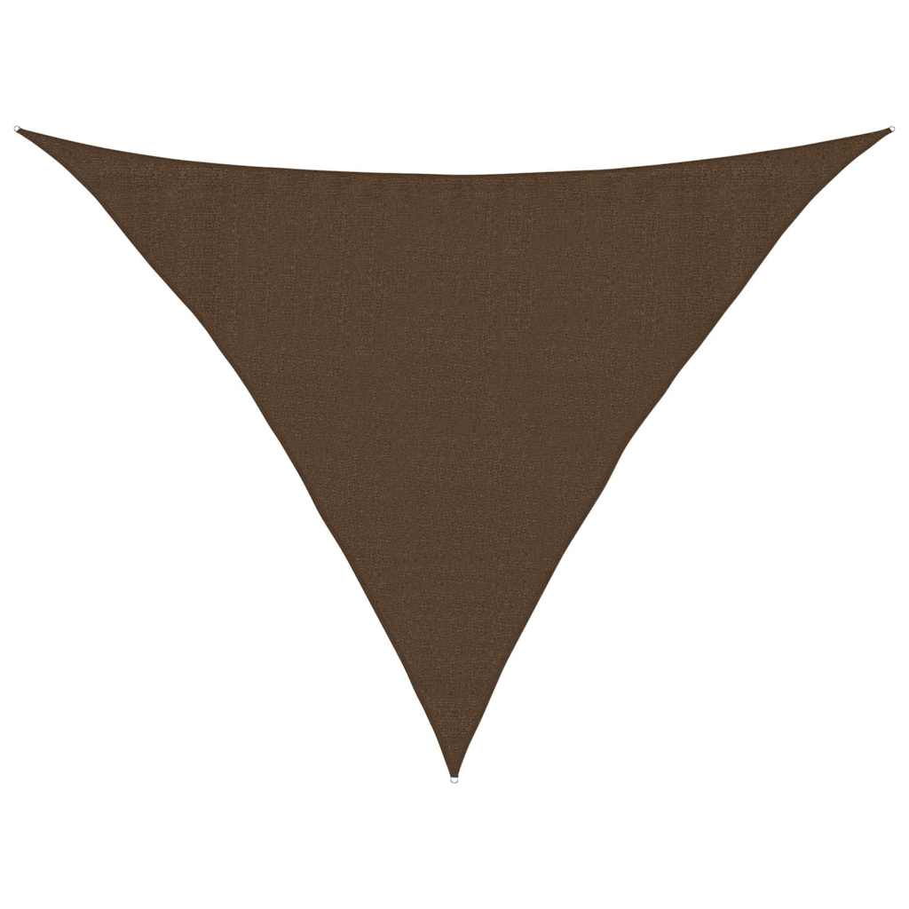 vidaXL Stínící plachta 160 g/m² hnědá 3,5 x 3,5 x 4,9 m HDPE