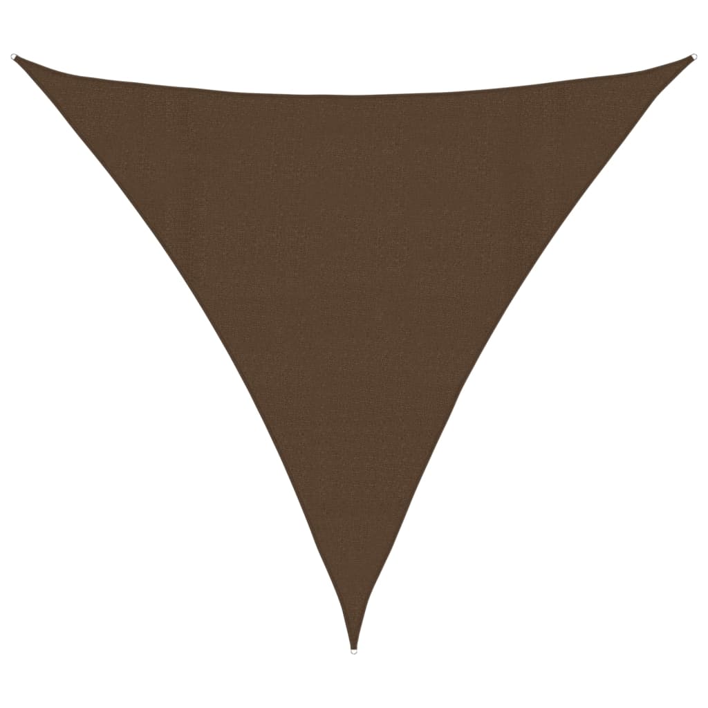 vidaXL Stínící plachta 160 g/m² hnědá 4,5 x 4,5 x 4,5 m HDPE