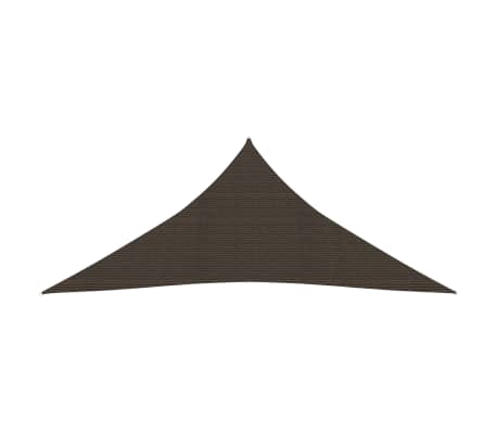 vidaXL Aurinkopurje 160 g/m&sup2; ruskea 6x6x6 m HDPE