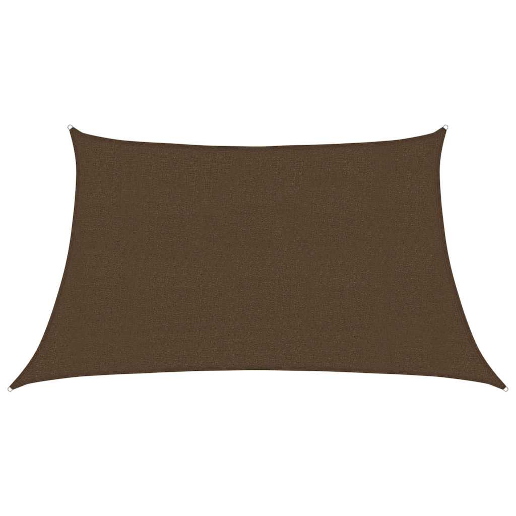 vidaXL Stínící plachta 160 g/m² hnědá 3/4 x 2 m HDPE