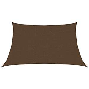 Stínící plachta 160 g/m² hnědá 3/4 x 2 m HDPE - obrázek 2