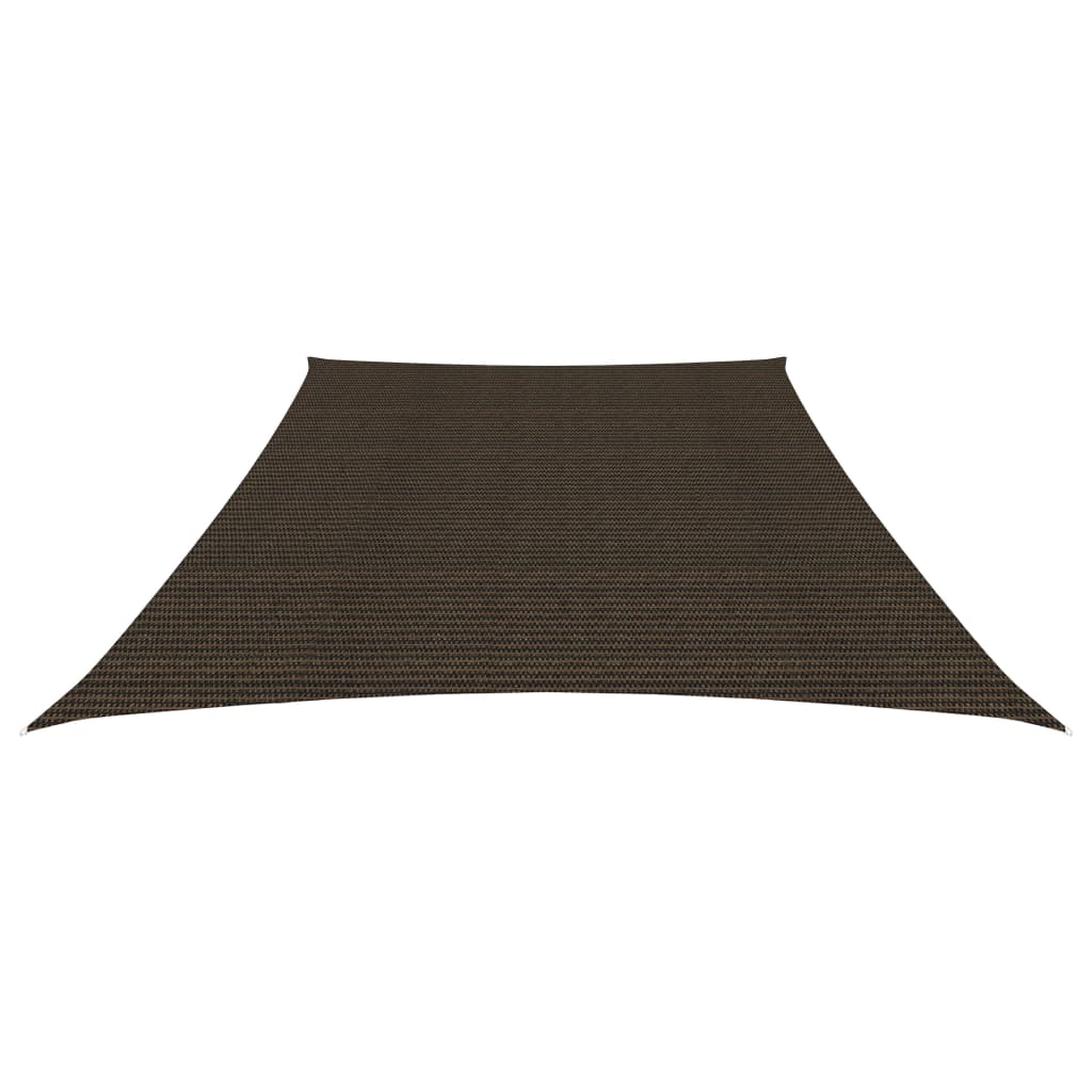 vidaXL Toldo de vela HDPE marrón 160 g/m² 3/4x3 m