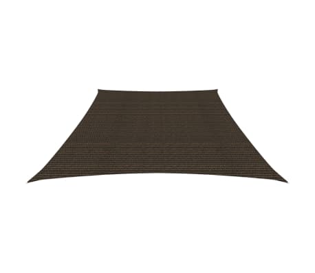 vidaXL Toldo de vela HDPE marrón 160 g/m² 3/4x3 m