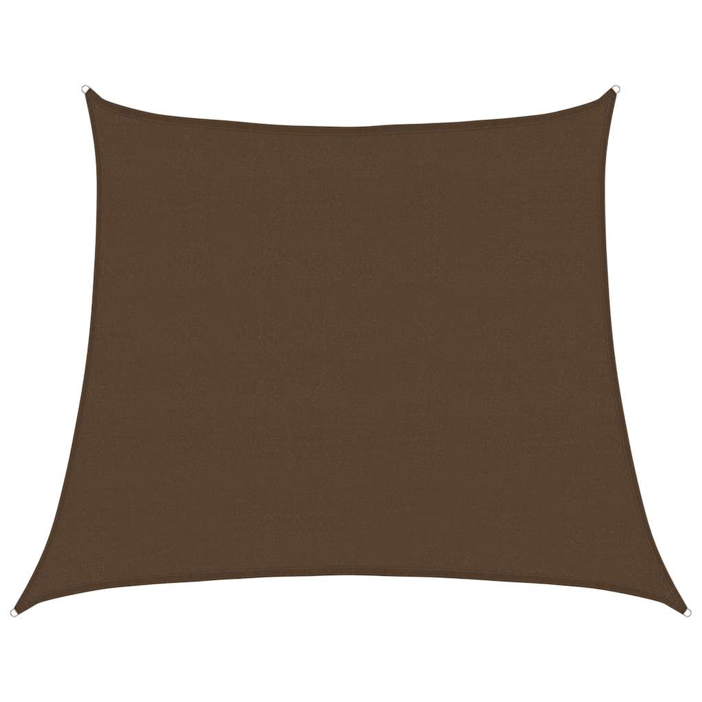 vidaXL Stínicí plachta 160 g/m² lichoběžník hnědá 4/5 x 4 m HDPE