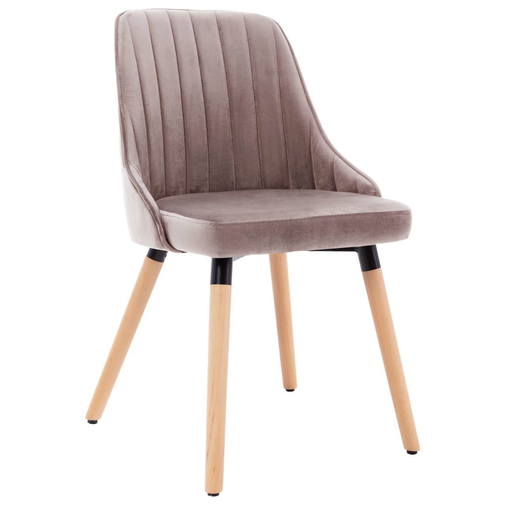 

vidaXL Eetkamerstoelen 6 st fluweel roze