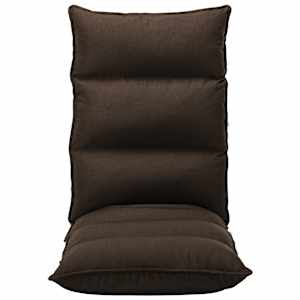 vidaXL Bodenstuhl Faltbar Braun Stoff