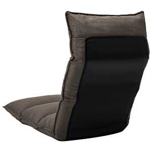 Skládací lenoška na podlahu taupe textil - obrázek 4