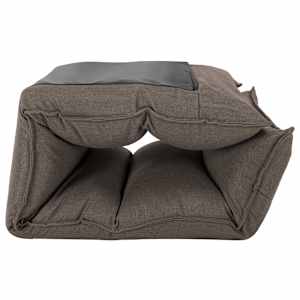 Skládací lenoška na podlahu taupe textil - obrázek 7