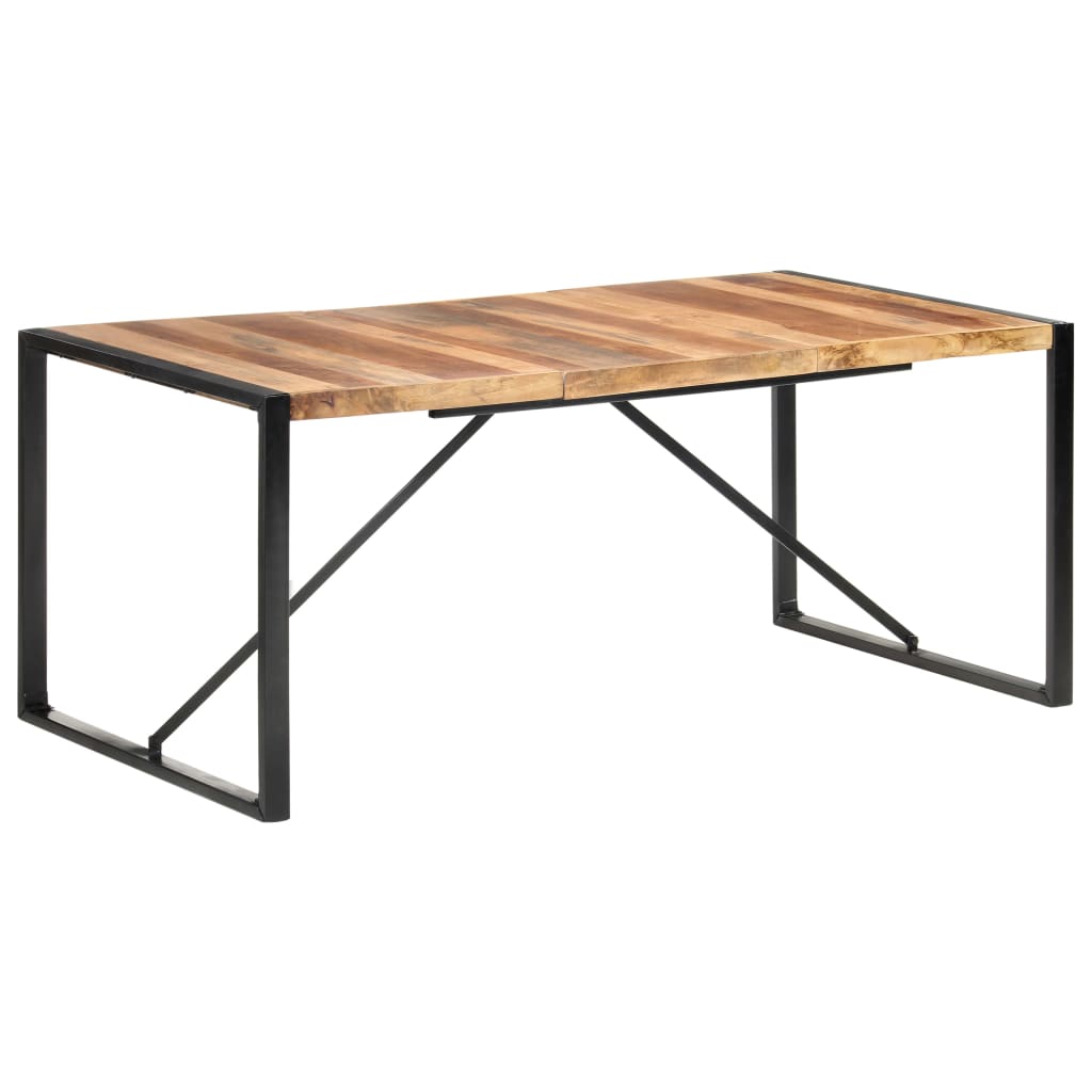 virtuves galds, 180x90x75 cm, masīvkoks ar rožkoka apdari | Stepinfit.lv