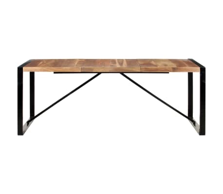 vidaXL Table &agrave; manger 200x100x75 cm bois massif