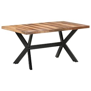 Jedilna miza 160x80x75 cm trden les z medenim zaključkom