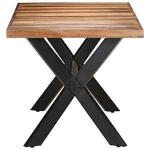 Jídelní stůl 160x80x75 cm masiv s medovou povrchovou úpravou - obrázek 3