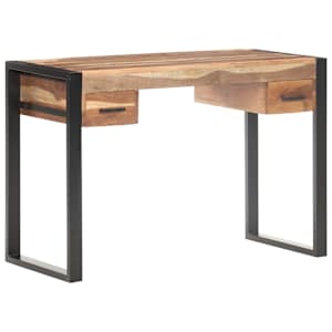 Psací stůl 110 x 50 x 76 cm masivní dřevo - obrázek 9